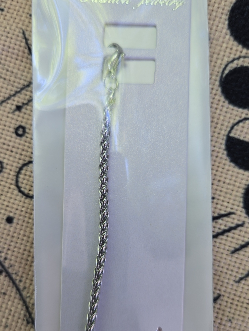 Stainless Steel Wheat Chain Bracelet - 8inch